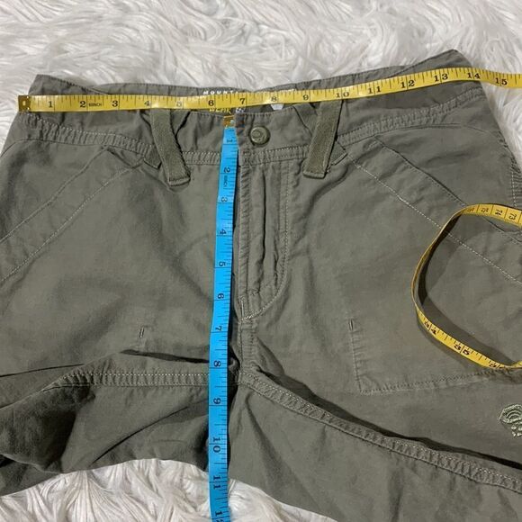 MOUNTAIN HARDWEAR capri tabbed hem zip/snap fly pockets women’s size 4 - Picture 7 of 11